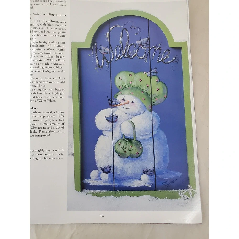Plaid Snowies Trudy Beard Decorative Painting Book 9798 FolkArt Snowmen Projects
